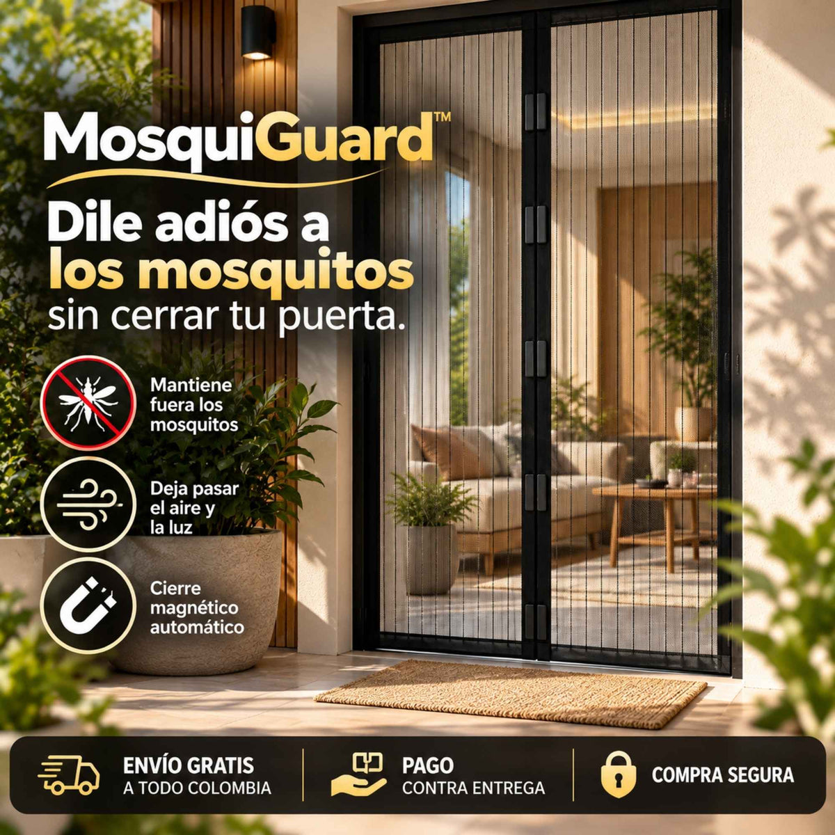 MosquiGuard™ | Dile adiós a los mosquitos sin cerrar tu puerta. (210X100CM)
