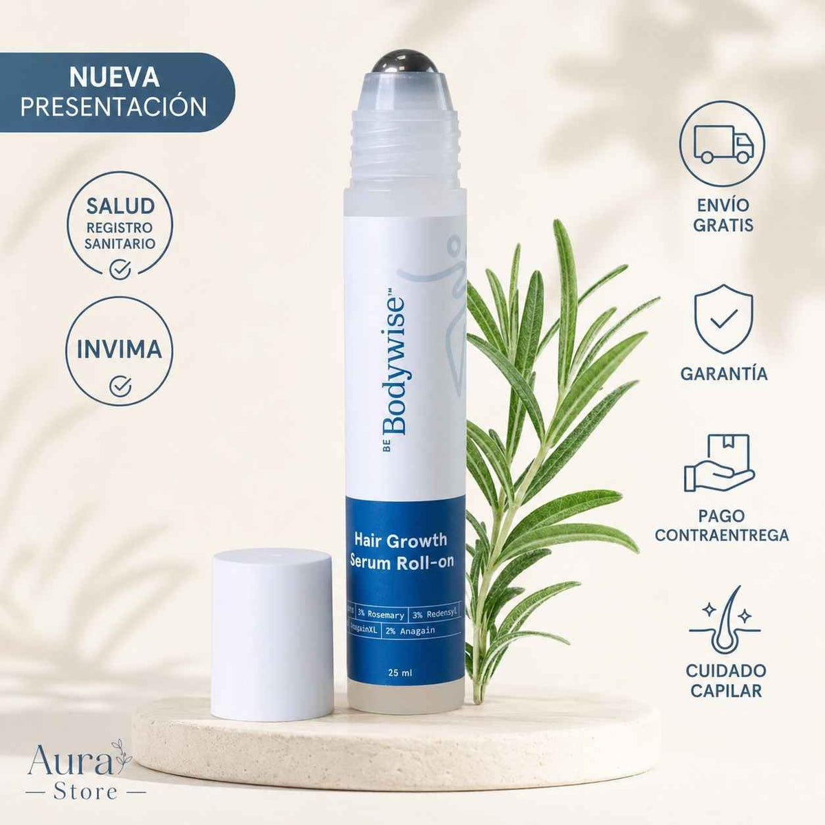 Serum Body Wise Crecimiento De Cabello