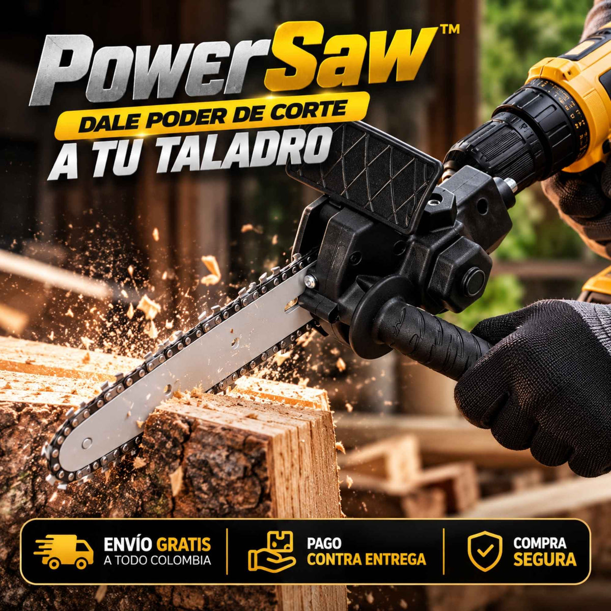 PowerSaw™ | Dale poder de corte a tu taladro