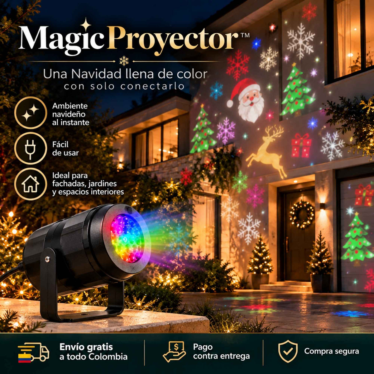 MagicProyector™ | Una Navidad llena de color con solo conectarlo