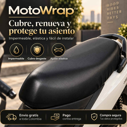 MotoWrap™ – Cubre, Renueva y Protege tu Asiento