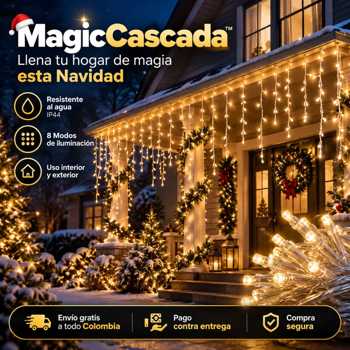 MagicCascada™ | Llena tu hogar de magia esta Navidad (6 METROS)!