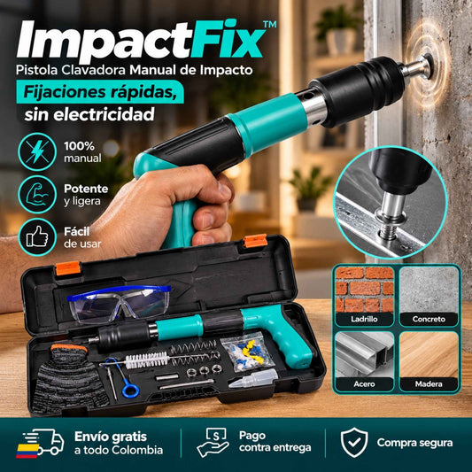 ImpactFix™ | Pistola Clavadora Manual de Impacto