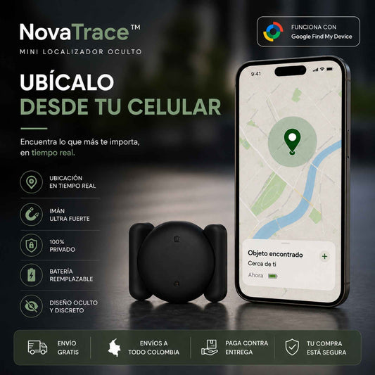 NovaTrace™: El mini localizador oculto sin pagos mensuales.