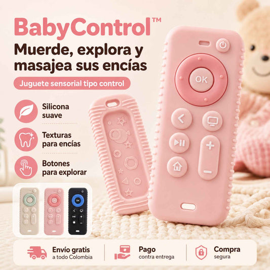 BabyControl™ – Muerde, explora y masajea sus encias mientras juega