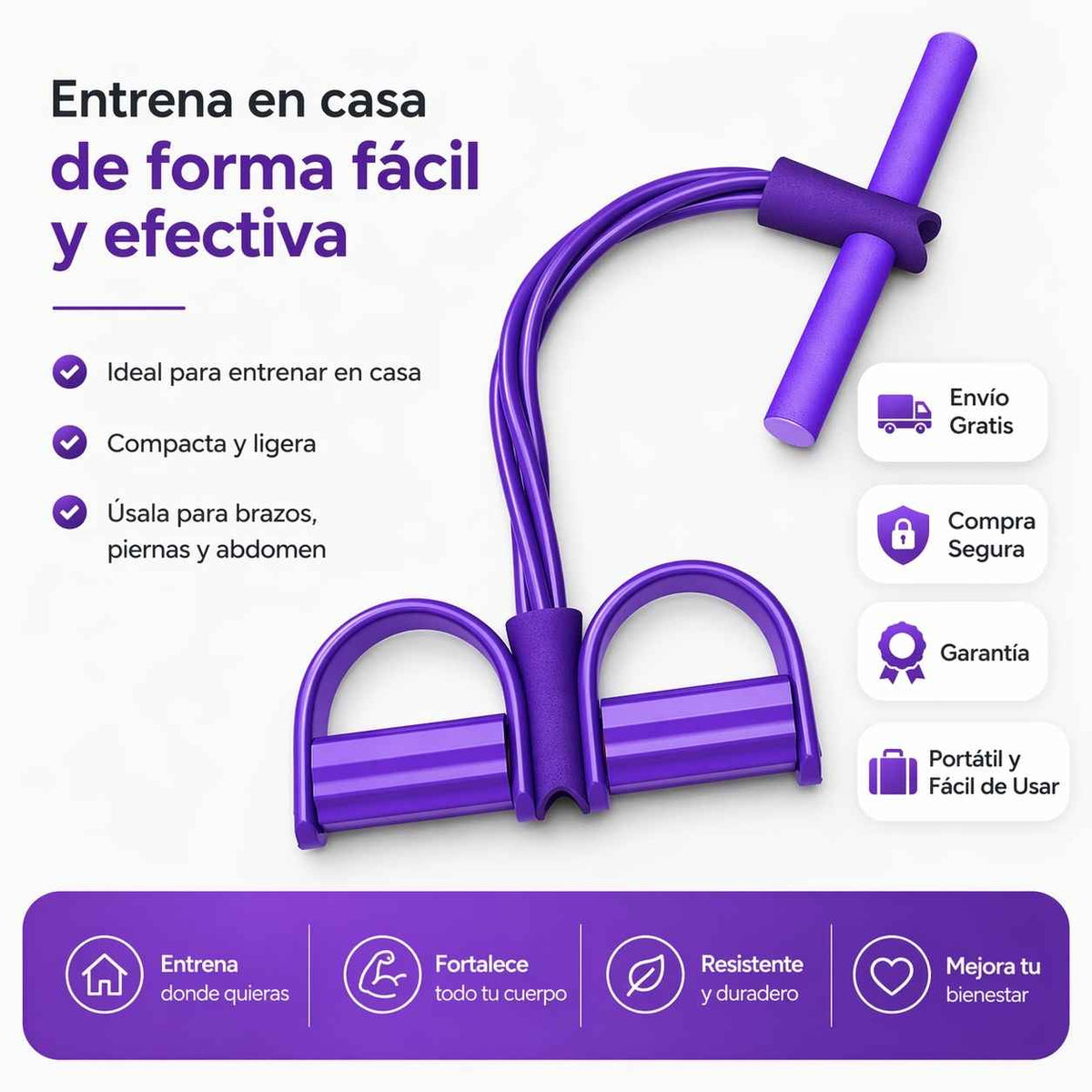 FlexTrim Pro: Banda elastica de resistencia. Tu GYM portable