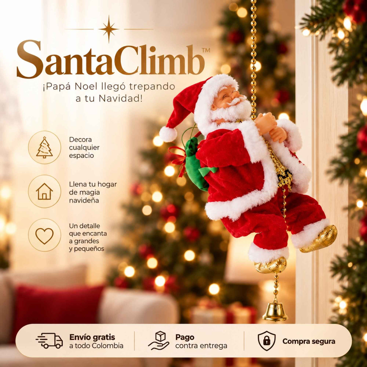SantaClimb™ | El Papá Noel que trepa y llena tu hogar de magia 🎅✨