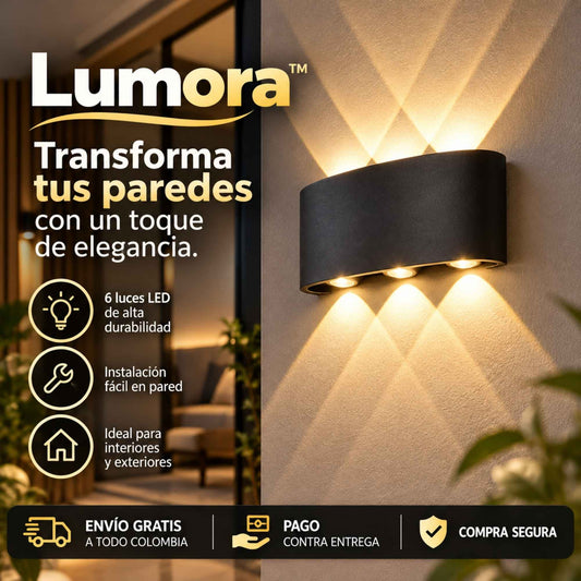(PAGA 1 LLEVA 2) Lumora™ | Lámpara LED de Pared con Luz Cálida Decorativa
