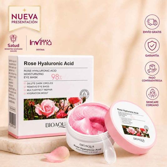 Parches Rosas Bioaqua: Tratamiento Hidratante y Antifatiga x60 Unds