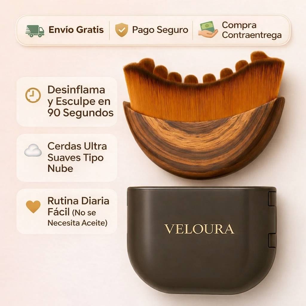 Veloura™ Cepillo Facial Linfático