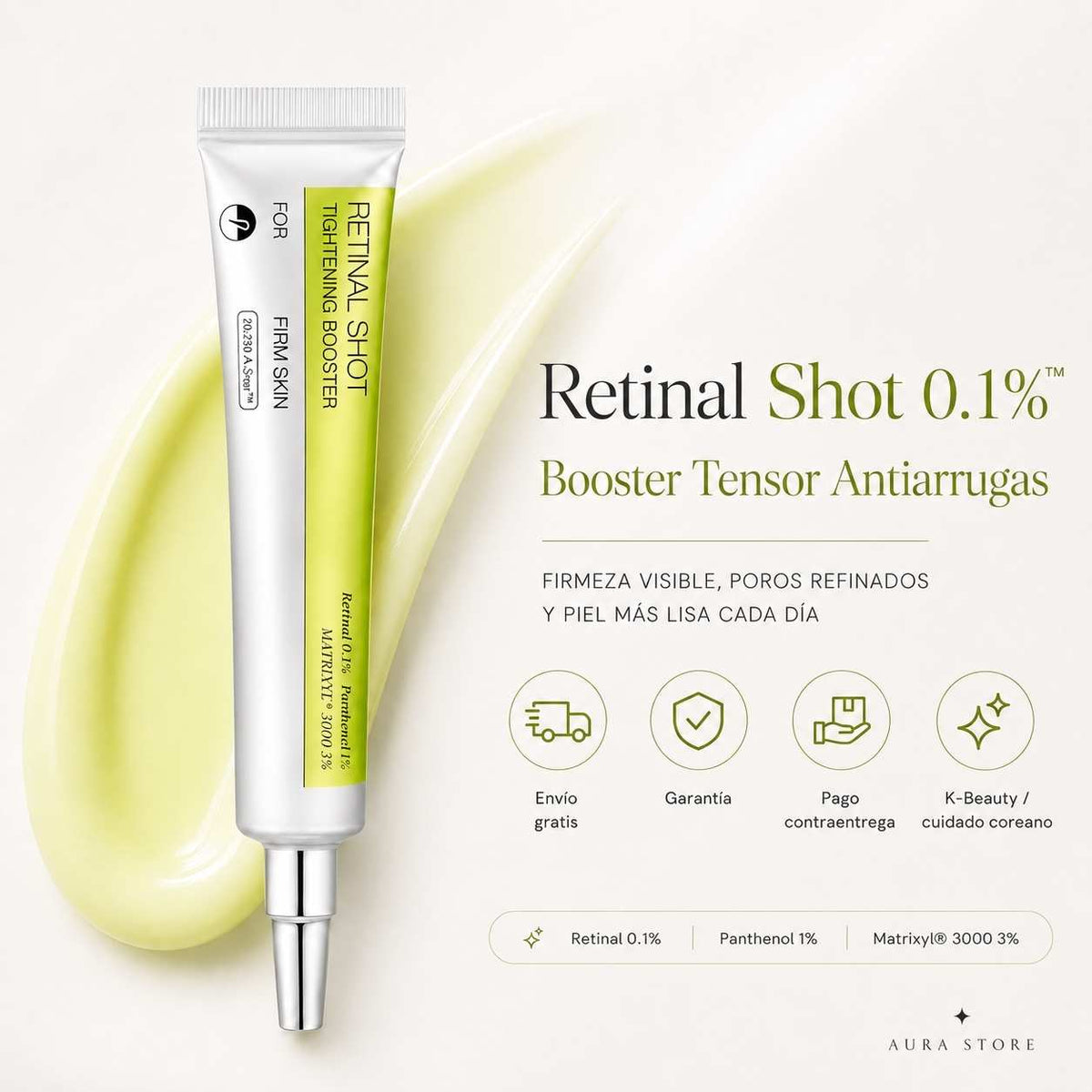 Retinal Shot 0.1%™ — Booster Tensor Antiarrugas