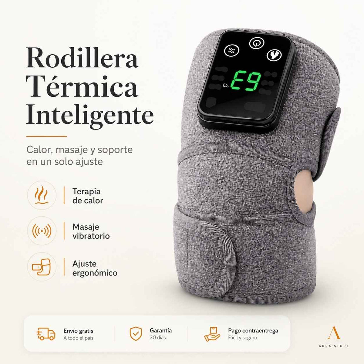 VitalHeat™ - Masajeador Ortopédico 3 en 1 con Terapia de Calor y Vibración