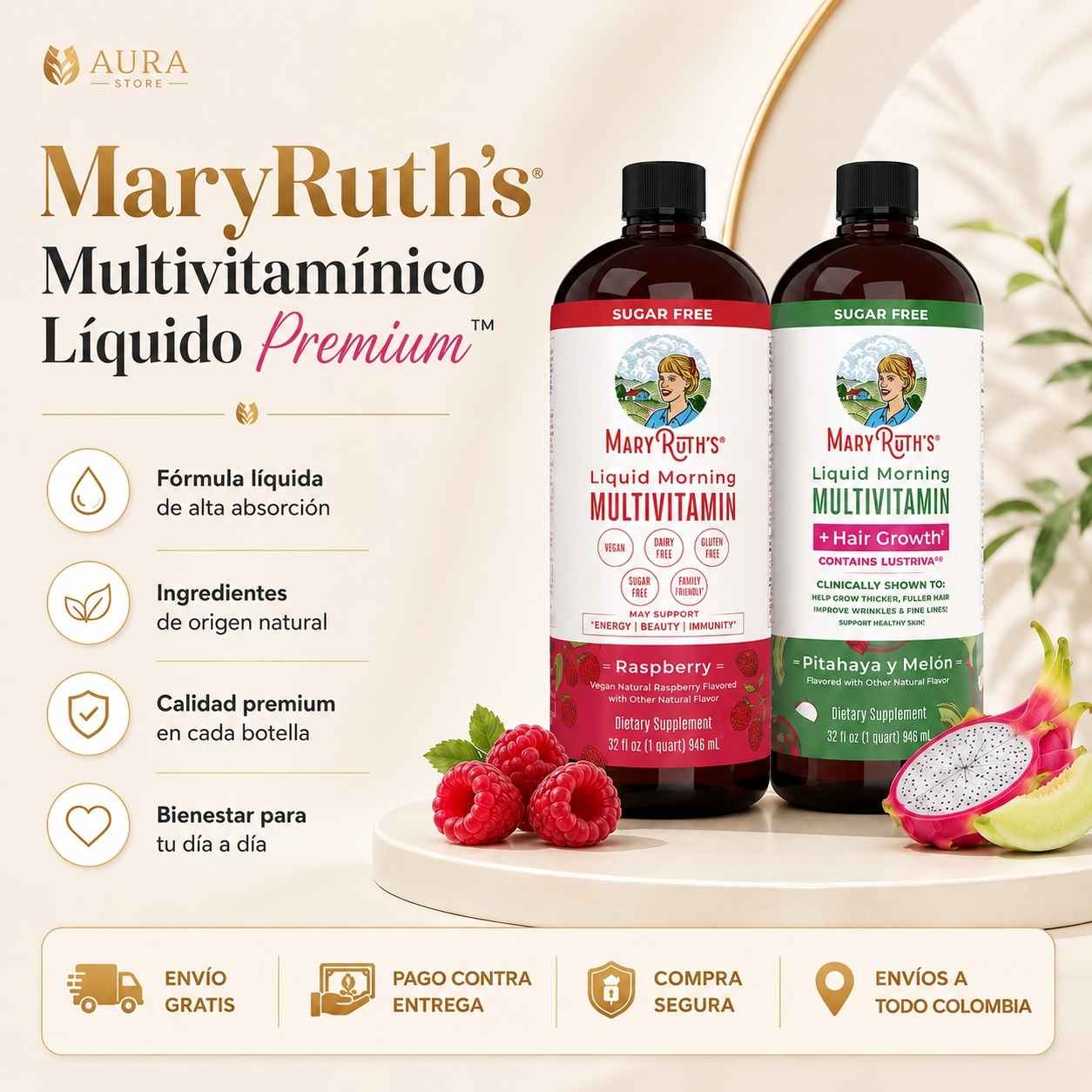 Multivitamínico Líquido de MaryRuth's